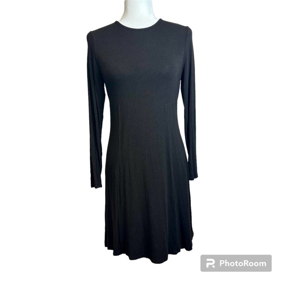 Eileen Fisher Midi Dress Women’s sz. XS TP Brown‎ Viscose Blend Long Sleeve - Picture 2 of 9